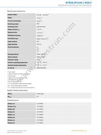 WTB2S-2P1330 Datasheet Page 3