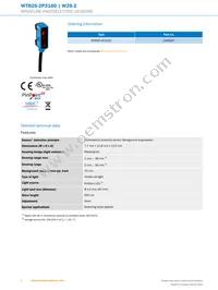 WTB2S-2P3160 Datasheet Page 2