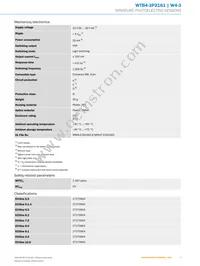 WTB4-3P2161 Datasheet Page 3