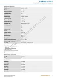 WTB4-3P2271 Datasheet Page 3