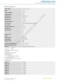 WTB4-3P3162 Datasheet Page 3