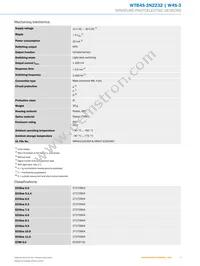 WTB4S-3N2232 Datasheet Page 3