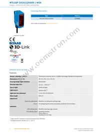 WTL16P-1H161120A00 Datasheet Page 2