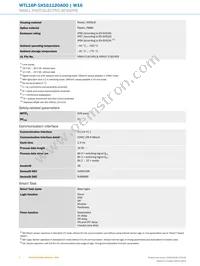 WTL16P-1H161120A00 Datasheet Page 4
