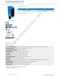 WTL16P-2416112BA00 Datasheet Page 2