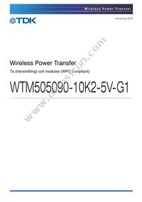 WTM505090-10K2-5V-G1 Datasheet Cover