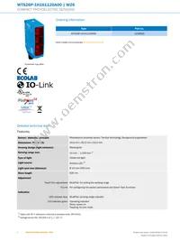 WTS26P-1H161120A00 Datasheet Page 2