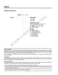X20C16SI-35 Datasheet Page 20