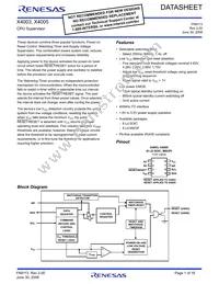 X4003S8Z-4.5A Datasheet Cover