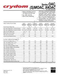 X4OAC5A Datasheet Cover