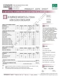 X502-622.08M Datasheet Cover