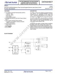 X9521V20I-A Datasheet Cover