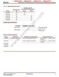 XA2S50E-6TQ144I Datasheet Page 5
