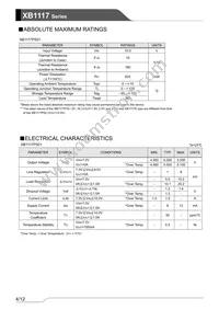 XB1117P501FR-G Datasheet Page 4