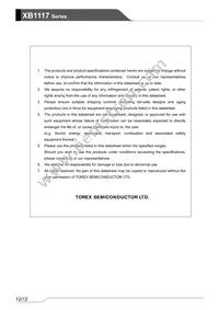 XB1117P501FR-G Datasheet Page 12