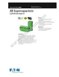 XB3585-2R5607-R Datasheet Cover