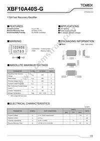 XBF10A40S-G Datasheet Cover