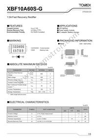 XBF10A60S-G Datasheet Cover