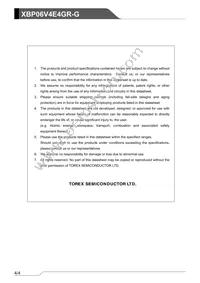 XBP06V4E4GR-G Datasheet Page 4