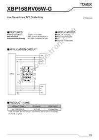 XBP15SRV05W-G Datasheet Cover