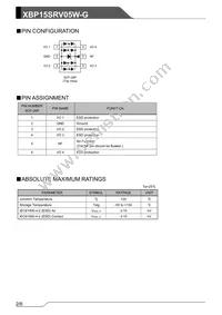 XBP15SRV05W-G Datasheet Page 2
