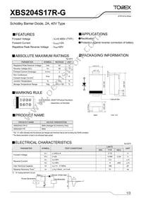 XBS204S17R-G Datasheet Cover