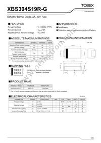 XBS304S19R-G Datasheet Cover