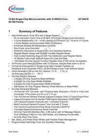XC164CS32F40FBBAKXUMA1 Datasheet Page 6