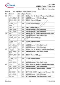 XC2734X40F80LAAKXUMA1 Datasheet Page 19