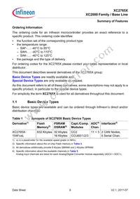 XC2765X72F80LAAKXUMA1 Datasheet Page 9