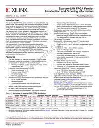 XC3S50AN-5FT256C Datasheet Page 2