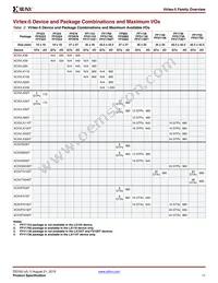 XC5VLX110T-1FF1738C4031 Datasheet Page 11
