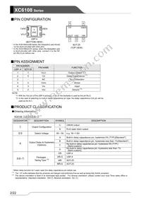 XC6108N50DGR-G Datasheet Page 2