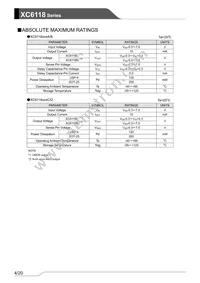 XC6118N50DGR-G Datasheet Page 4