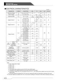 XC6119N18ANR-G Datasheet Page 4