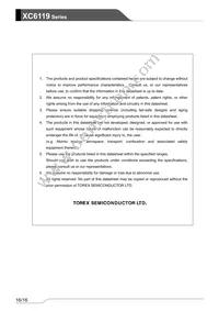 XC6119N18ANR-G Datasheet Page 16