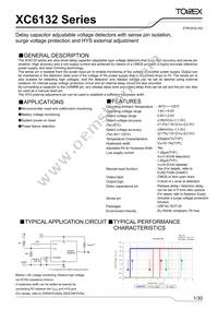 XC6132N20MMR-G Datasheet Cover
