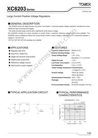 XC6203P602PR-G Datasheet Cover