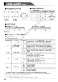 XC6204F602PR-G Datasheet Page 2