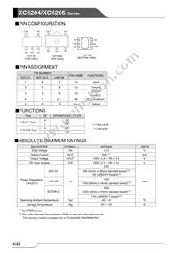 XC6205F17APR-G Datasheet Page 4
