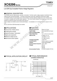 XC6206P502PR-G Datasheet Cover