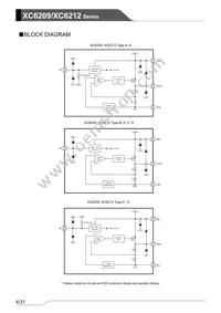 XC6209B502DR-G Datasheet Page 4