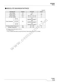 XC6209F602DR-G Datasheet Page 5