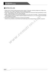 XC6210D502PR-G Datasheet Page 10