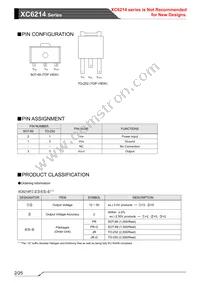 XC6214P502PR-G Datasheet Page 2