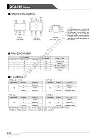 XC6219B182MR-G Datasheet Page 2