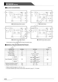 XC6220B301PR-G Datasheet Page 4