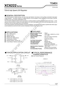 XC6222D501PR-G Datasheet Cover