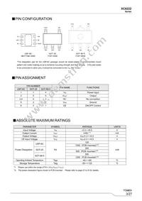 XC6222D501PR-G Datasheet Page 3