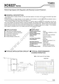 XC6227C49BPR-G Datasheet Cover